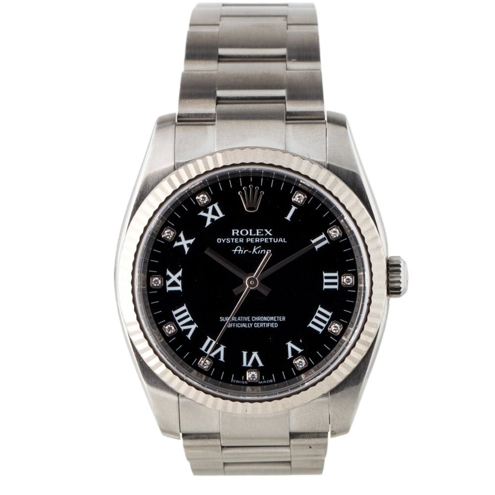 Mens Rolex Air King 18k Gold